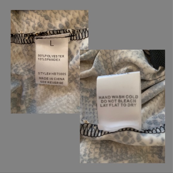 Snakeskin Cold Shoulder Bodysuit - Picture 6 of 8